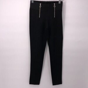 Zara Trafaluc Collection Small Double Zip Black Skinny Pants Pant Slacks